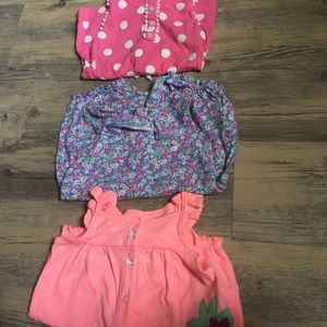 Baby girl rompers 3pcs 6 months